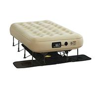 Simpli Comfy EZ Bed - Colchón de aire autoinflable individual con marco integrado, bomba y funda con ruedas, cama de aire inflable perfecta para el hogar, invitados, viajes, vacaciones, camping