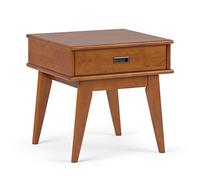 Simpli Home 3AXCDRP-02-TK Draper Mid Century, mesa auxiliar, color marrón teca