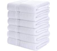 Simpli-Magic 79404 - Toallas de baño, Blancas, de 25 x 50 Pulgadas, para Piscina, SPA y Gimnasio, Toallas Ligeras y Altamente absorbentes, de Secado rápido, 25 x 50 Pulgadas