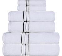 Simpli-Magic 79509 - Juego de 8 Piezas, 2 Toallas de baño, Manos, 4 paños de Lavado, 100% algodón Hilado en Anillo, Toallas Altamente absorbentes para baño, Gimnasio, Hotel y SPA, (2) 27 x 54
