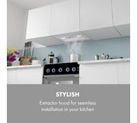 Simplica Campana Extractora empotrada 70cm salida de aire: 400 m³/h LED acero inoxidable