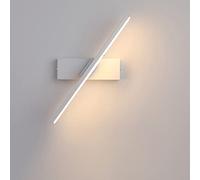 Simplicidad moderna Lámpara de pared LED Ángulo de giro de 330 ° Lámpara de noche regulable Alta transmisión de luz Iluminación montada en la pared Decoración Sala de estar Restaurante Dormitorio ( Co