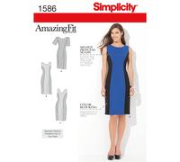 Simplicity 1586 Vestidos Misses & PARA MUJER Costura Patrón Tallas 10-18 &