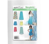 Simplicity 1616 Tamaño K5 - Patrón de Costura para Faldas o de Punto de Tejido, Multicolor