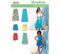 Simplicity 1616 Tamaño R5 - Patrón de Costura para Faldas o de Punto de Tejido, Multicolor