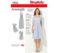Simplicity 1800 Vestidos Misses & para Mujer Costura Patrón Tallas 10-18 &