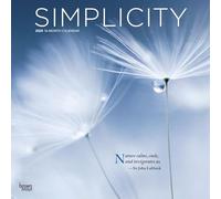 Simplicity 2025 12 X 24 Inch Monthly Square Wall Calendar Plastic-Free
