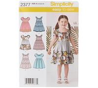 Simplicity 2377 - Patrones de Costura para Hacer Vestidos de niña