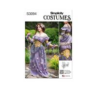 Simplicity 3094 Misses Fantasía Cosplay Disfraz Patrón de Costura Tallas 6-14 &