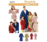 Simplicity 3575 A - Patrones de Costura para Batas de niños y Adultos