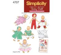 Simplicity 4707 - Patrón de Costura para Ropa de muñecas (Todos los tamaños)
