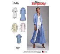 Simplicity 8546 Miss Petite Camisa de Vestir Patrón Costura Tallas 6-14 & 16-24