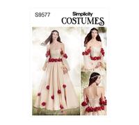 Simplicity 9577 Misses Fantasía Disfraz Costura Patrón Tallas 6-14 14-22 Normal