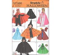 Simplicity Halloween R11566 / 8729 - Patr n de costura para ni os (talla S-L)