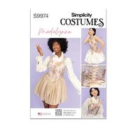 SIMPLICITY Madalynne Intimates K5 - Patrón de costura para corsés de mujer SS9974K5 (8-10-12-14-16)