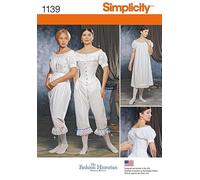 Simplicity patr n de Costura para Mujer 1139 hist rico Disfraz Ropa Interior