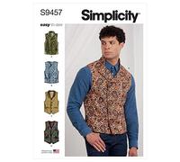 Simplicity Patrón de costura S9457 - Chaleco para hombre