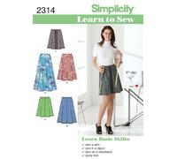 Simplicity Patrón de Vestido para Mujer, Papel, Blanco