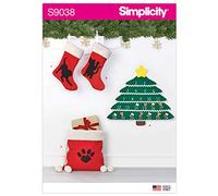 SIMPLICITY Pattern-US9038OS-HOLIDAY Craft, Papel, Varios, OS (Talla única)