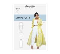 SIMPLICITY S9114 - Patrón de costura para vestido, top y pantalones, varios U5 (16-18-20-22-24)
