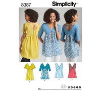 Simplicity Sewing Pattern 8387 Misses' Knit and Woven Tops With Length and Bodice Variations Misses' Sz Group A (4-26) (All Sizes Inclued in