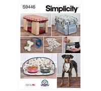 Simplicity Sewing Pattern S9446 - Patrón de costura para jaulas de mascotas en tres tamaños y accesorios, blanco, OSFA, SS9446OS