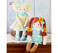 Simplicity Simplcity 8402-Patrón de muñecas de Peluche (58,4 cm), Papel, Blanco, 22.00 x 15.00 x 1.00 cm