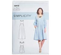 Simplicity SS8910R5 Patrón de Costura S8910 para Vestidos de Mujer, Papel, R5 (14-16-18-20-22)