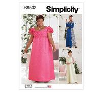 Simplicity SS9502AA - Disfraz de señoritas/talla grande AA (10-12-14-16-18)