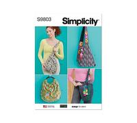 SIMPLICITY SS9803OS Bolsas en cuatro estilos por Elaine Heigl Designs OS (talla única)