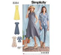 Simplicity US8384H5 Patrón 8384 Vestido de Mujer con variaciones de Longitud y Top, Papel, Blanco, 22.00 x 15.00 x 1.00 cm