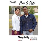 Simplicity Us8845A Pattern S8845 Mimi G - Chaqueta vaquera, a (xs-s-m-l-xl), color blanco