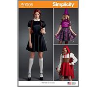 Simplicity US9006H5 Patrón de Costura S9006 para Disfraces de Halloween para Mujer, Papel, Blanco, varias tallas, 3