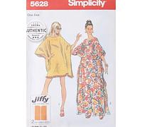 Simplicity UV5628OS - Kit de patrones de costura para caftán vintage de los años 70, código 5628, tallas 38-56