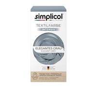 SIMPLICOL 1817 Kit de Tinte Textile Dye Intensive, Colorante para Teñir Ropa, Tejidos y Telas Lavadora, Contiene Fijador para Colorante Líquido, Anti Alérgeno, Elegant Grey, 1 Unidad (Paquete de 1)