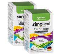 simplicol Expert Fabric Dye Tinte de Coloración para Textiles: Lavado a Mano o Lavadora - Tiñe y Restaura Sus Telas y Ropa - Manzana Verde