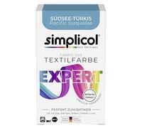 simplicol Expert Fabric Dye Tinte de Coloración para Textiles: Lavado a Mano o Lavadora - Tiñe y Restaura Sus Telas y Ropa - Turquesa
