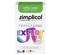 SIMPLICOL Expert Fabric Dye Tinte de Coloración para Textiles, Lavado a Mano o Lavadora, Tiñe y Restaura Sus Telas y Ropa, Manzana Verde, 1 Unidad (Paquete de 1)