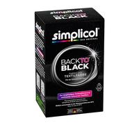 simplicol Renovación de color Back-to-Black, negro: reaviva y renueva el color en la lavadora. Respetuoso con la piel. Mezcla de tintes «todo-en-1» con tinte textil para tejidos