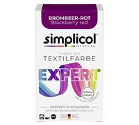 simplicol Tinte textil expert rojo mora 1706 - Para teñir y refrescar ropa, lavable a máquina, para algodón, lana, seda, lino, viscosa y tejidos mixtos