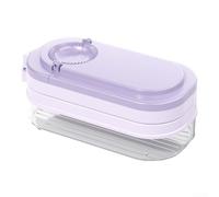 Simplifica tu cocina con esta innovadora máquina manual de albóndigas con tres funciones esenciales (morado)