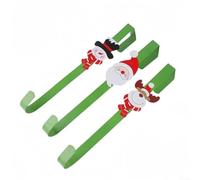 Simplifica tu configuración de temporada con este práctico juego de 3 colgantes de corona de metal resistente (verde)
