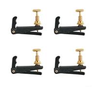 Simplifica tu proceso de afinación con un juego completo de cuatro afinadores finos de cuerda ajustables de metal para violines