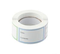 Simplifica tu proceso de cocción con 250 etiquetas de papel diseñadas para el almacenamiento de alimentos (multicolor)