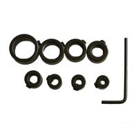 Simplifica tu proceso de perforación, cinco collares de tope ajustables esenciales más una práctica llave (4 mm)