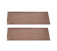 Simplifica tu vida con 2 alfombrillas antideslizantes personalizables, ajuste perfecto garantizado (beige)