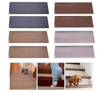 Simplifica tu vida con 2 alfombrillas antideslizantes personalizables, ajuste perfecto garantizado (marrón)