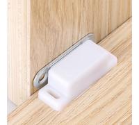 Simplifica tu vida con este fiable juego de 6 cierres magnéticos para gabinetes diseñados para mantener las puertas cerradas (blanco)