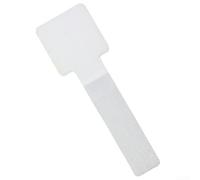Simplifica tu vida con estos 50 paquetes de bridas de nailon reutilizables ajustables para todos los cables (blanco)