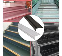 Simplifica tu vida con protectores antideslizantes fáciles de aplicar para escaleras (negro)